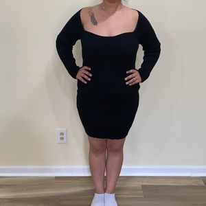 Love Always Ribbed Sweater Dress